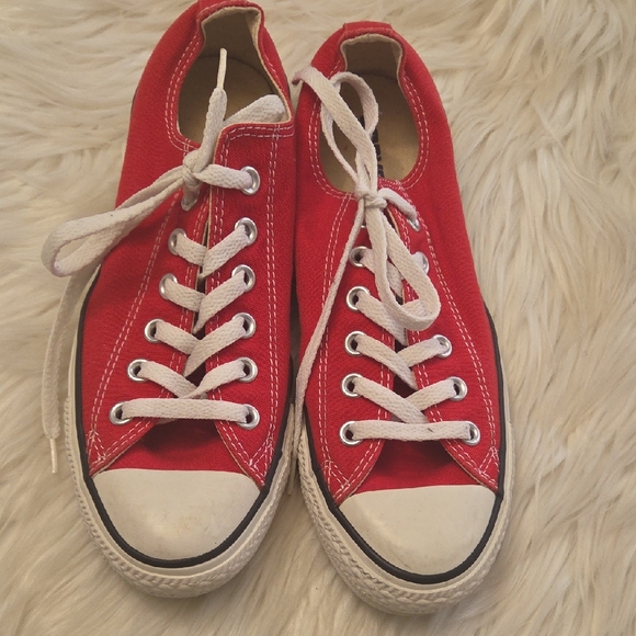 Converse Other - Converse All Star Red Canvas Shoes
